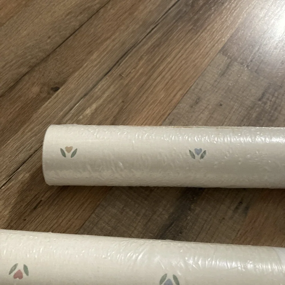 Vintage Cottage Core BordenWallpaper Lot of 2 Vinyl 55.4 SqFt Floral Whimsical